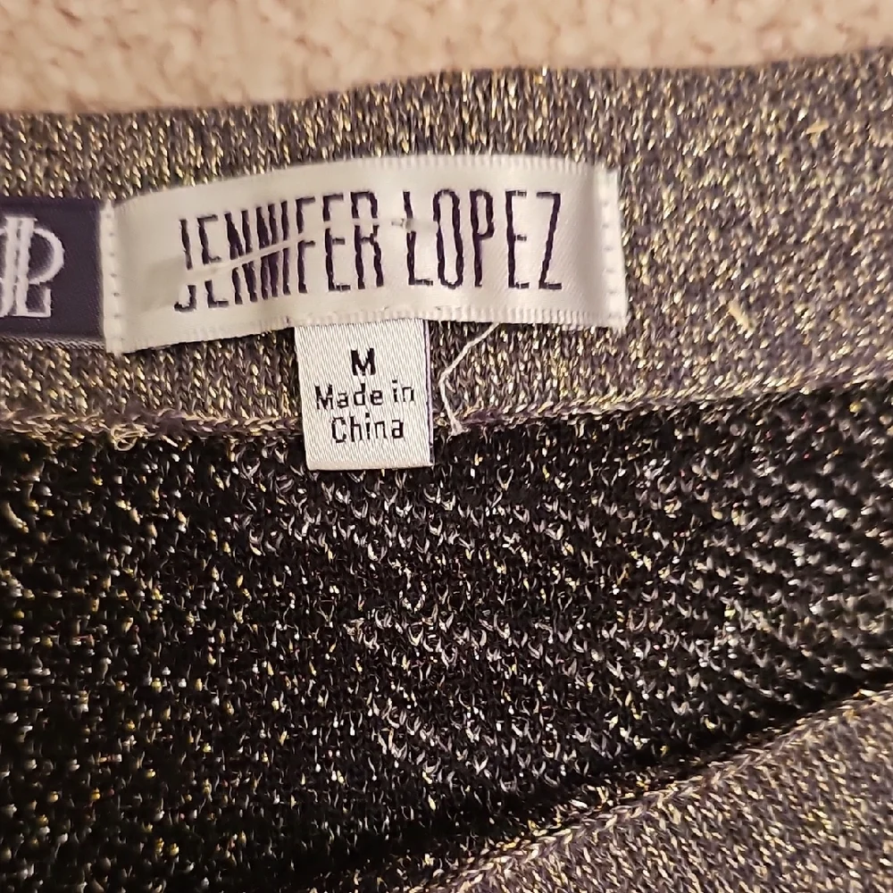 Jennifer Lopez Black and Gray Camouflage Pencil Skirt